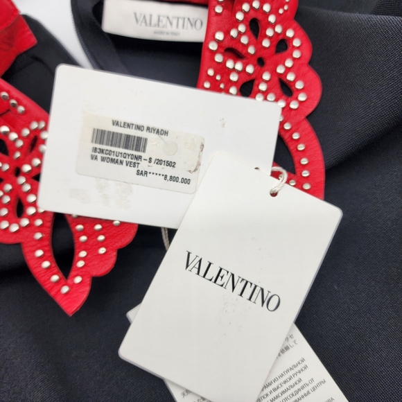 Valentino top with leather collar - Picture 5 of 10